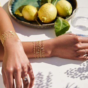 Gigi Clozeau - Bracelet mimosa Classique Gigi, or jaune