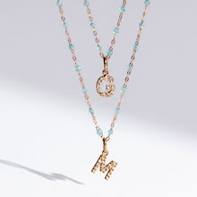 Gigi Clozeau - Pendentif Lucky Letter G, or rose, diamants