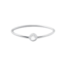 Gigi Clozeau - Bague Dot, diamant, or blanc, T 54