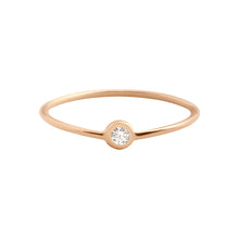 Gigi Clozeau - Bague Dot, diamant, or rose, T 51