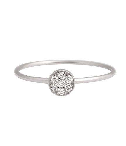 Gigi Clozeau - Bague Puce, diamants, or blanc, T 51