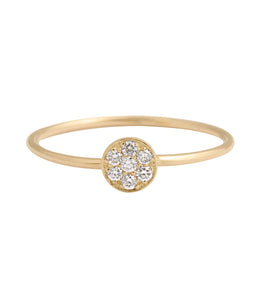 Gigi Clozeau - Bague Puce, diamants, or jaune, T 51