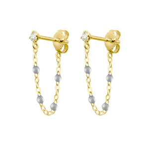 Gigi Clozeau - Boucles d'oreilles argent Gigi Suprême, or jaune, diamants