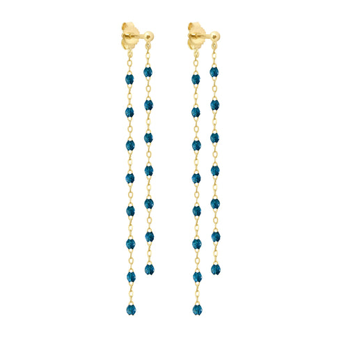 Gigi Clozeau - Boucles d'oreilles Dansantes Classique Gigi jungle, or jaune