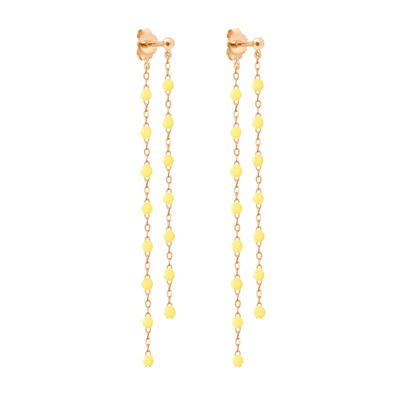 Gigi Clozeau - Boucles d’oreilles Dansantes Classique Gigi mimosa, or rose