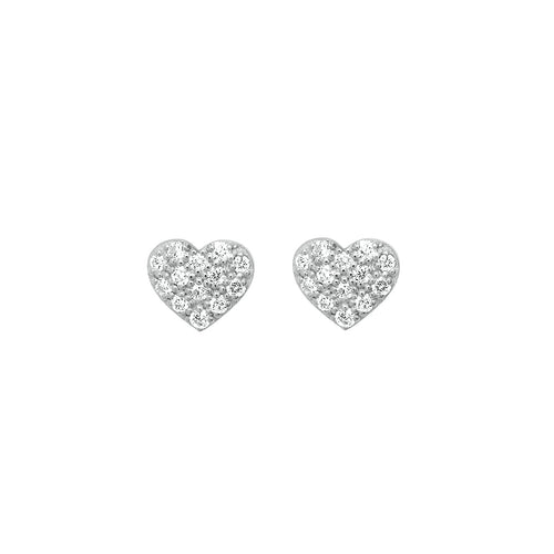 Gigi Clozeau - Boucles d'oreilles In Love, diamants, or blanc