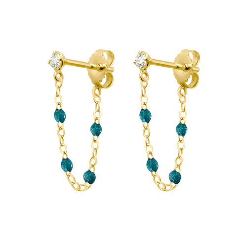 Gigi Clozeau - Boucles d'oreilles jungle Gigi Suprême, or jaune, diamants