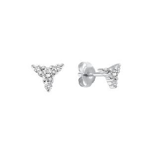 Gigi Clozeau - Boucles d'oreilles Kosmos, diamants, or blanc