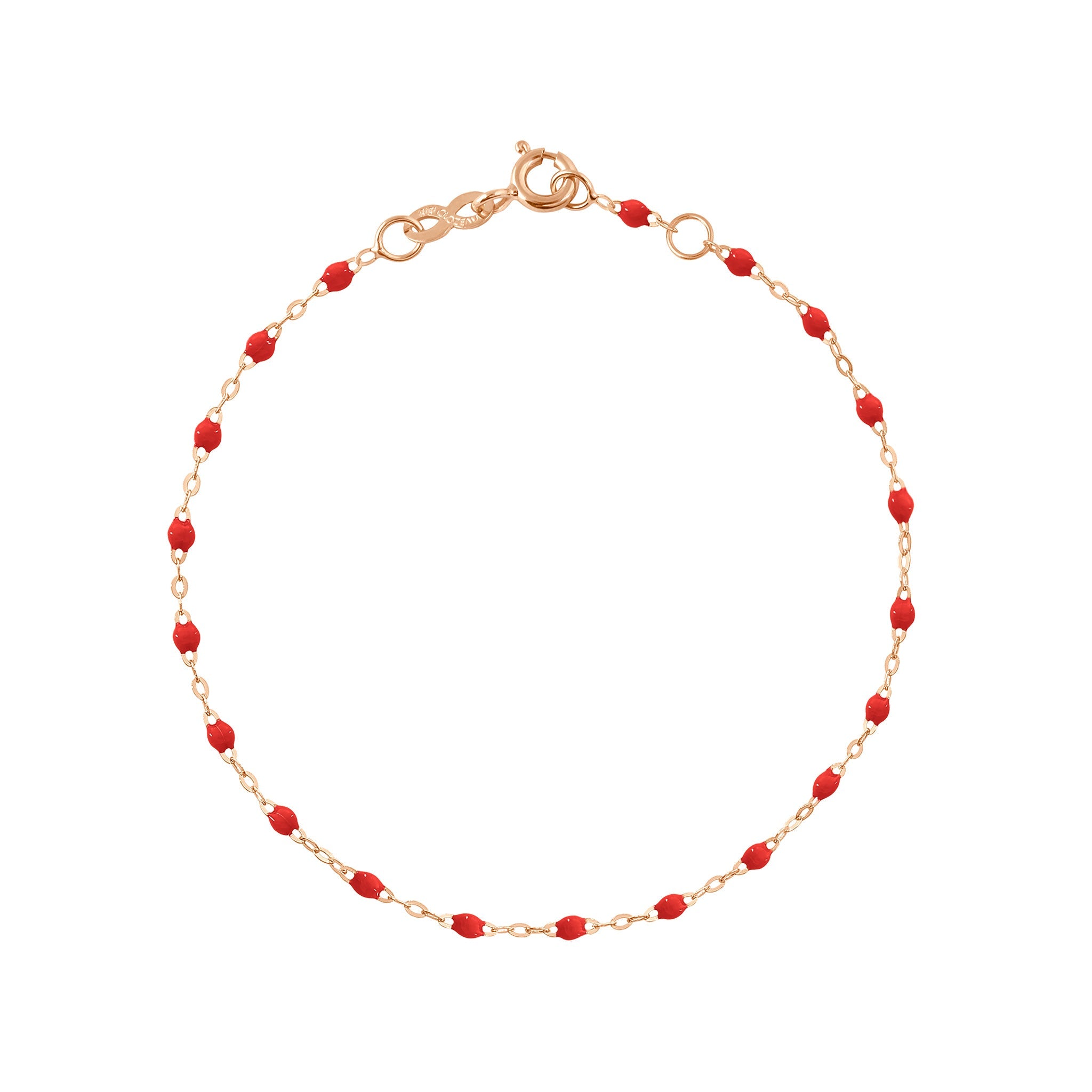 Gigi Clozeau - Bracelet coquelicot Classique Gigi, or rose, 24 cm