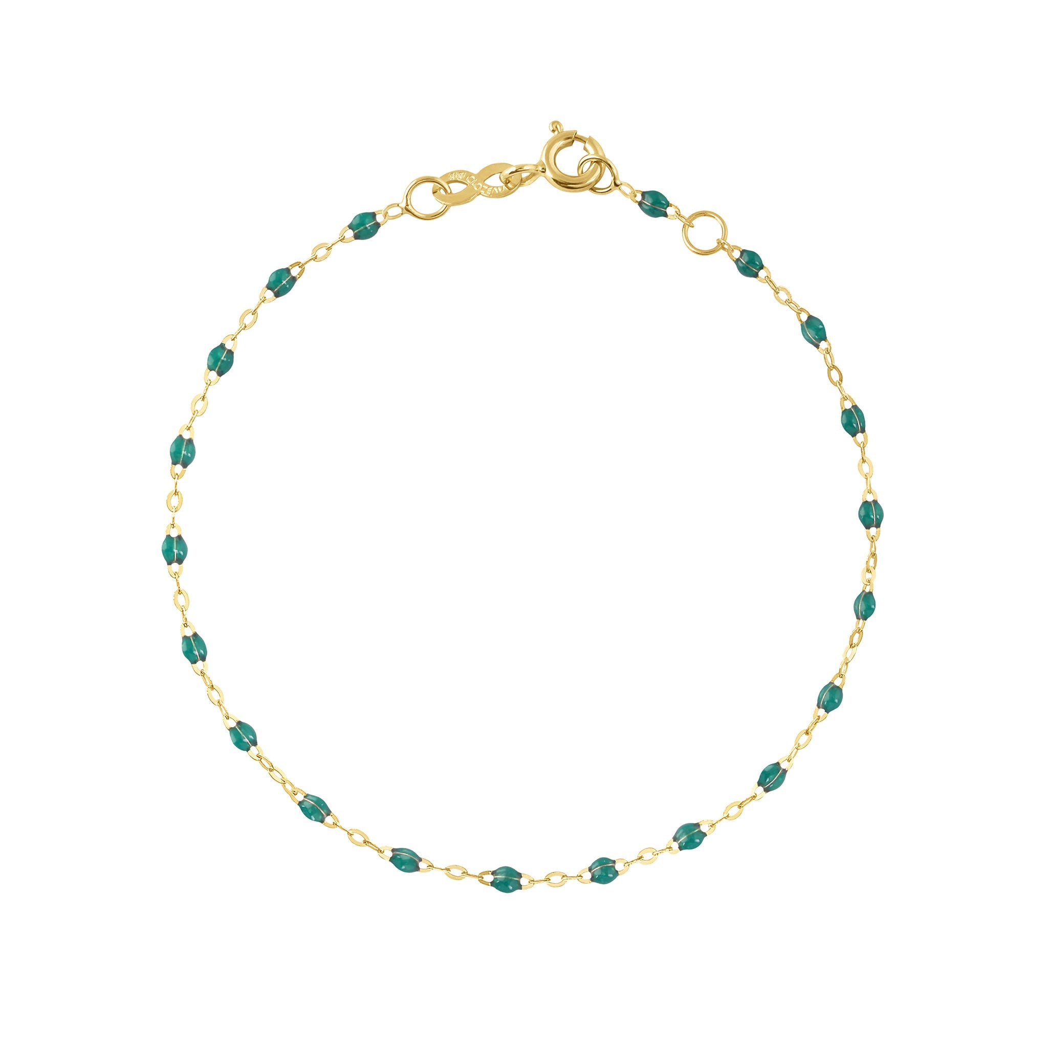 Gigi Clozeau - Bracelet emeraude Classique Gigi, or jaune, 24 cm