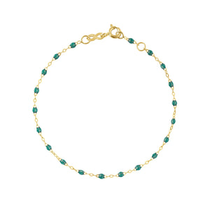 Gigi Clozeau - Bracelet emeraude Classique Gigi, or jaune, 24 cm