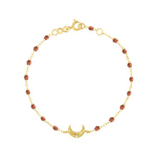 Gigi Clozeau - Bracelet fauve Lune, diamant, or jaune, 17 cm