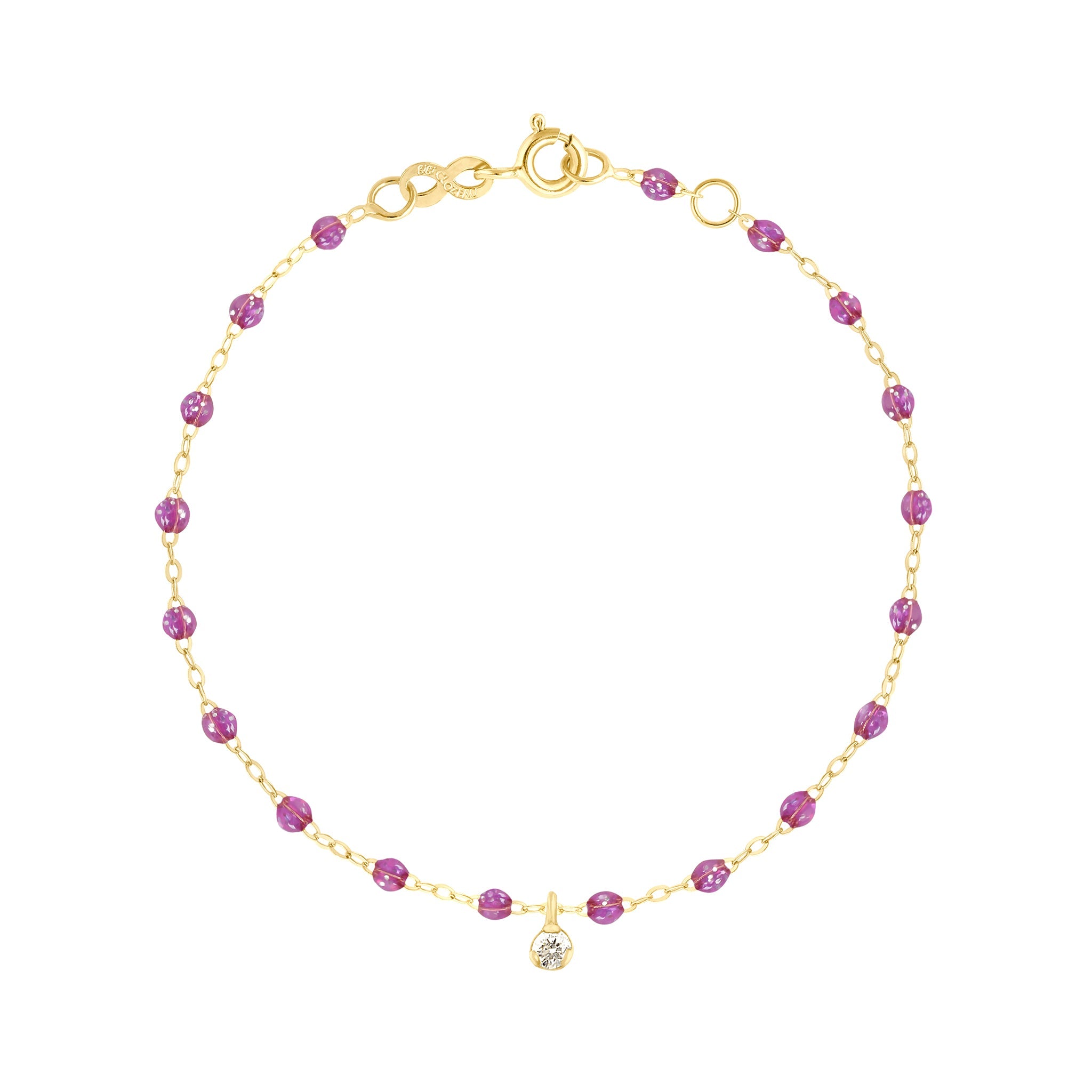 Gigi Clozeau - Bracelet galaxy Gigi Suprême, or jaune, 1 diamant, 17 cm