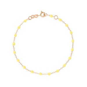 Gigi Clozeau - Bracelet mimosa Classique Gigi, or rose, 24 cm