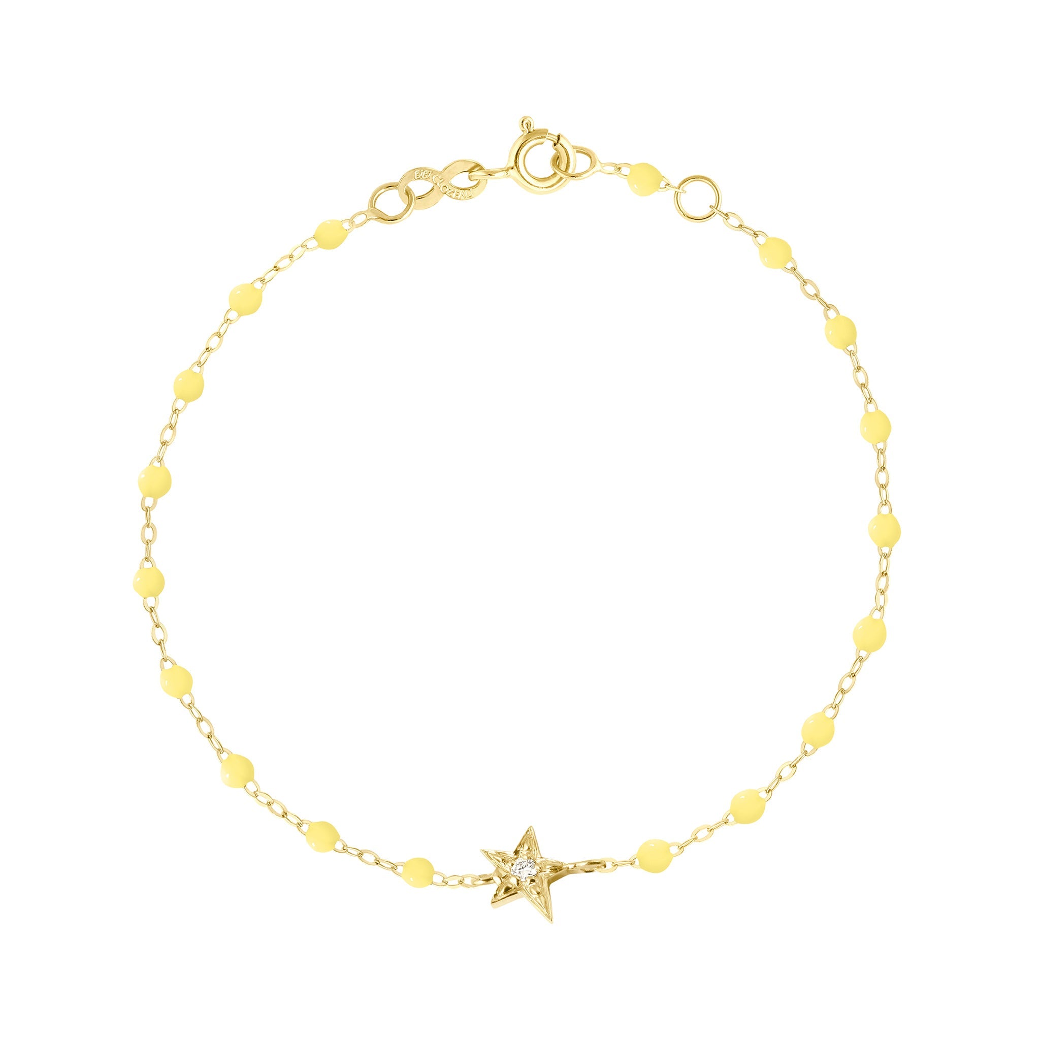 Gigi Clozeau - Bracelet mimosa Etoile, Diamant, or jaune, 17 cm