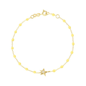 Gigi Clozeau - Bracelet mimosa Etoile, Diamant, or jaune, 17 cm