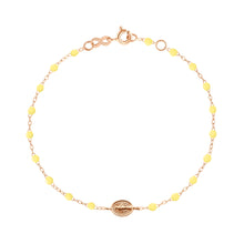 Gigi Clozeau - Bracelet mimosa Madone, or rose, 17 cm