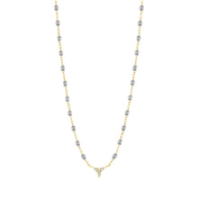 Gigi Clozeau - Collier argent petit Kosmos, diamants, or jaune, 42 cm