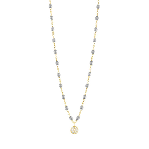 Gigi Clozeau - Collier argent Puce, diamants, or jaune, 42 cm