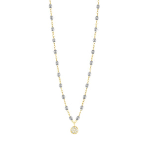 Gigi Clozeau - Collier argent Puce, diamants, or jaune, 42 cm