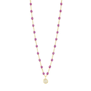 Gigi Clozeau - Collier galaxy Puce, diamants, or jaune, 42 cm
