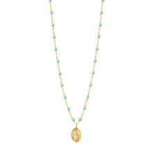 Gigi Clozeau - Collier jade Madone, or jaune, 42 cm