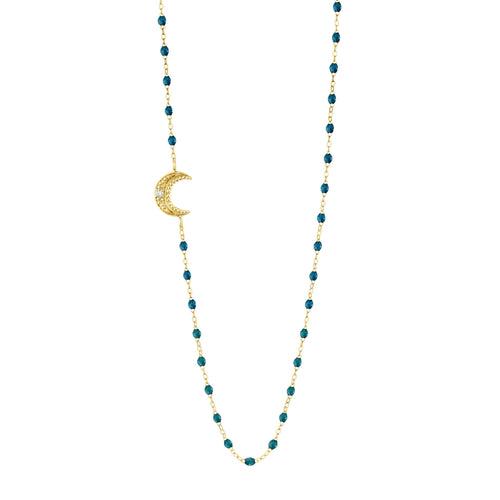 Gigi Clozeau - Collier jungle Lune, diamant, or jaune, 42 cm