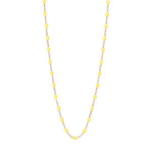 Gigi Clozeau - Collier mimosa Classique Gigi, or rose, 42 cm