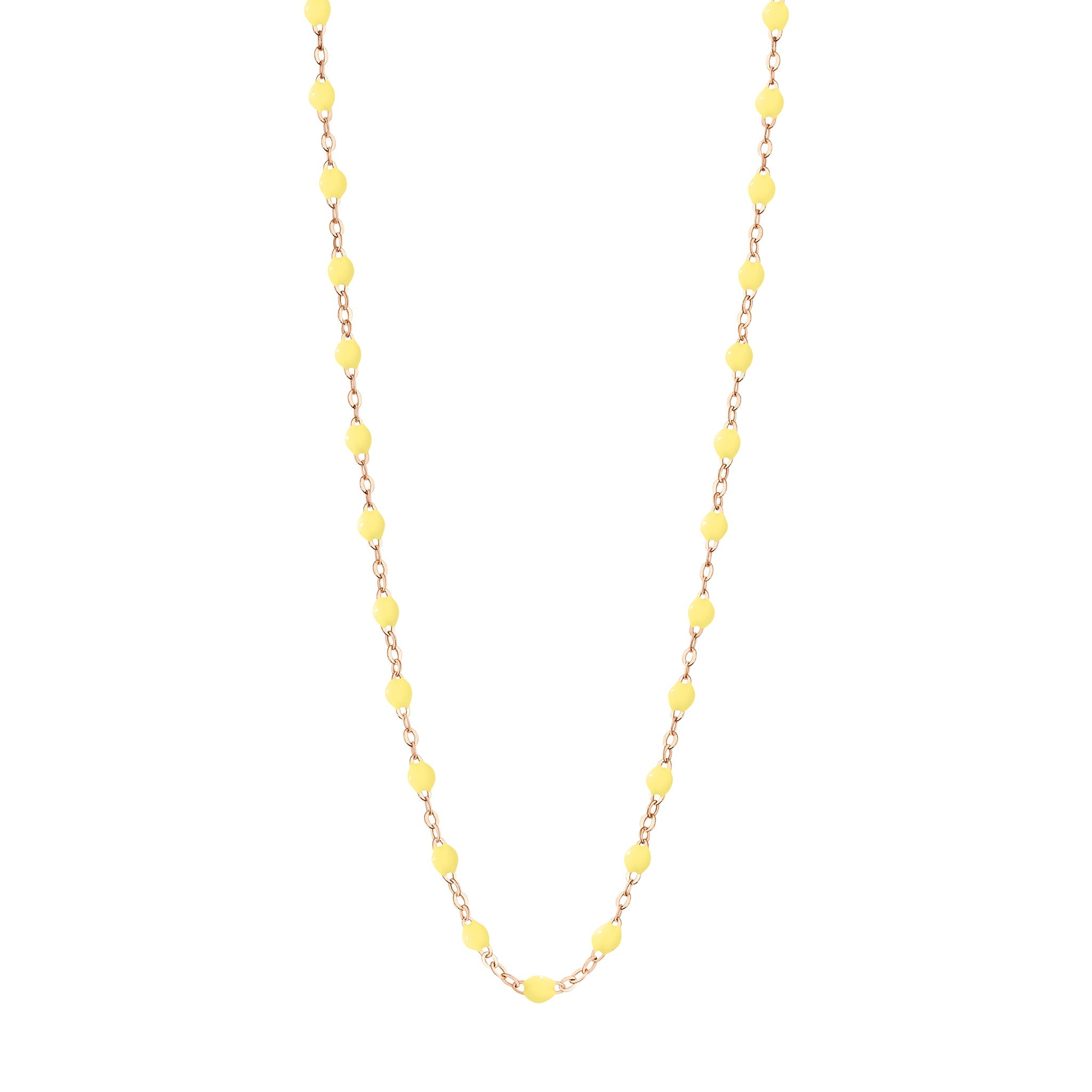 Gigi Clozeau - Collier mimosa Classique Gigi, or rose, 50 cm