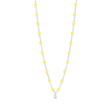 Gigi Clozeau - Collier mimosa Gigi Suprême, Diamant, or blanc, 42 cm