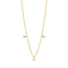 Gigi Clozeau - Collier mimosa Gigi Suprême, Diamants, or rose, 45 cm