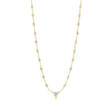 Gigi Clozeau - Collier sparkle Kosmos, diamants, or jaune, 42 cm