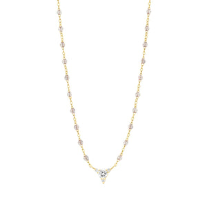 Gigi Clozeau - Collier sparkle Kosmos, diamants, or jaune, 42 cm