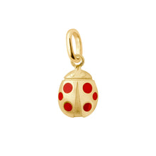 Gigi Clozeau - Pendentif coquelicot Ladybug, or jaune