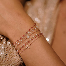 Gigi Clozeau - Bracelet rubis Classique Gigi, or rose, 19 cm