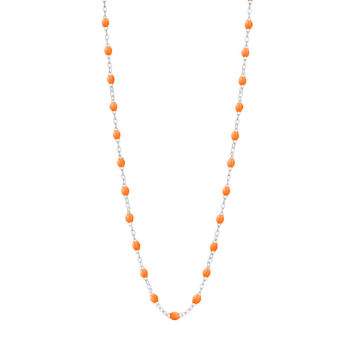 Gigi Clozeau - Collier mandarine Classique Gigi, or blanc, 42 cm