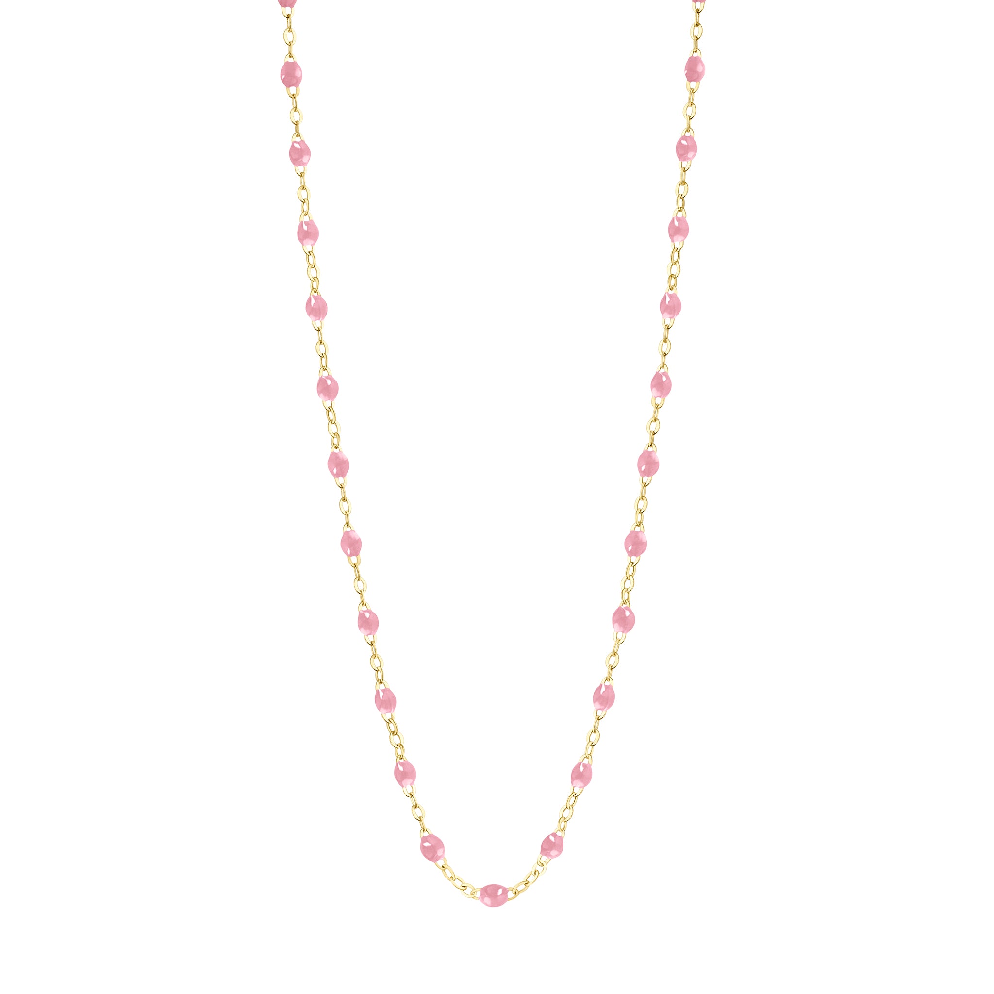 Gigi Clozeau - Collier fuchsia Classique Gigi, or jaune, 42 cm