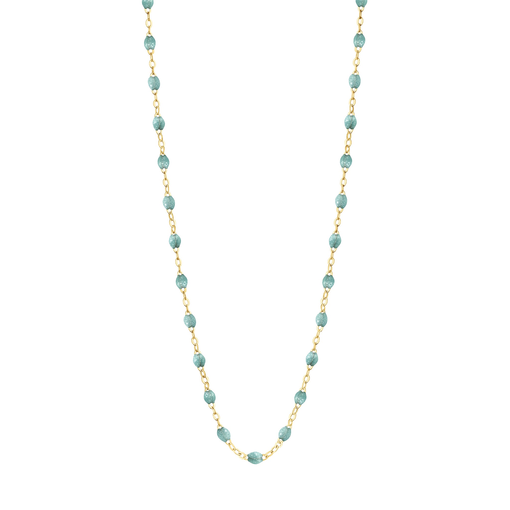 Gigi Clozeau - Collier Classique Gigi glacier, or jaune, 45 cm