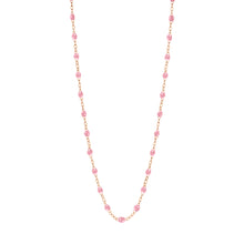 Gigi Clozeau - Collier fuchsia Classique Gigi, or rose, 50 cm