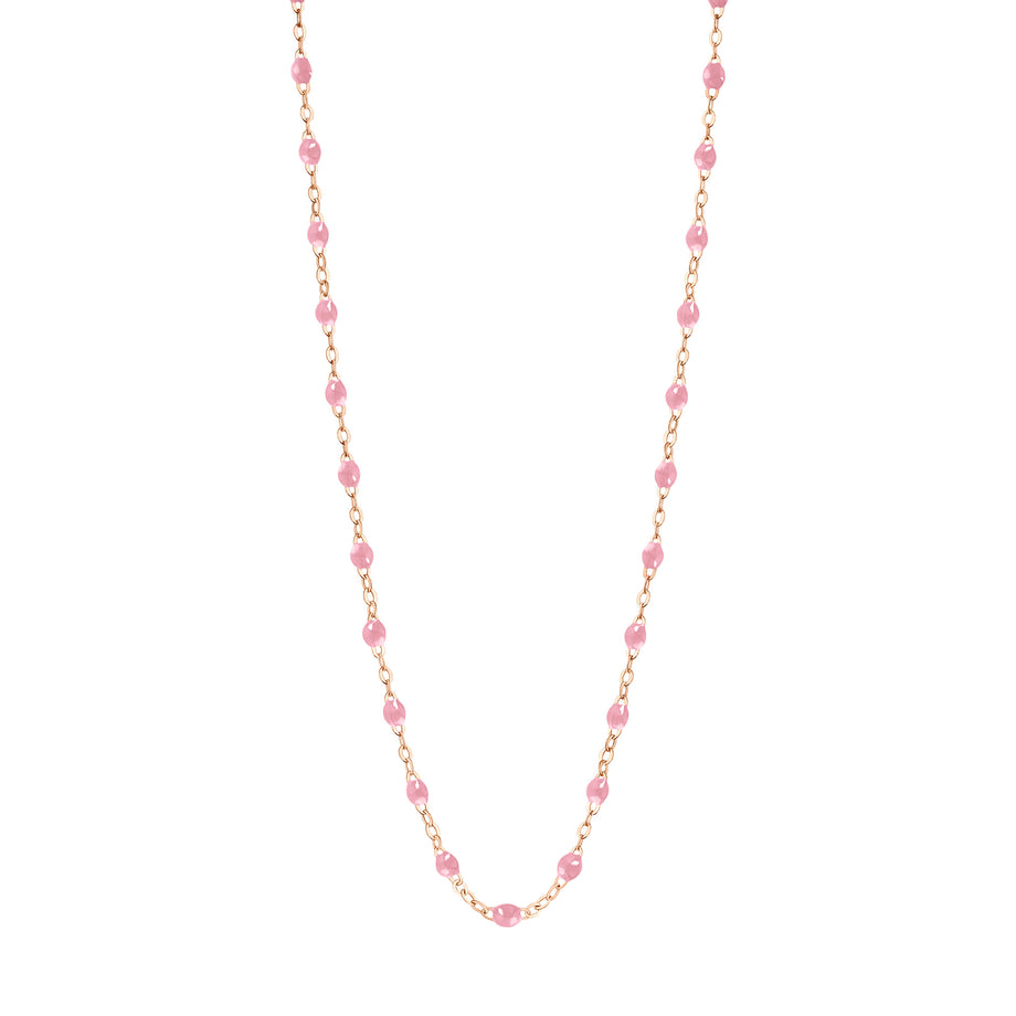 Gigi Clozeau - Collier fuchsia Classique Gigi, or rose, 42 cm