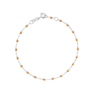 Gigi Clozeau - Bracelet nude Classique Gigi, or blanc, 17 cm