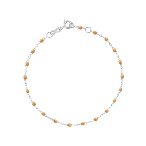 Gigi Clozeau - Bracelet nude Classique Gigi, or blanc, 19 cm