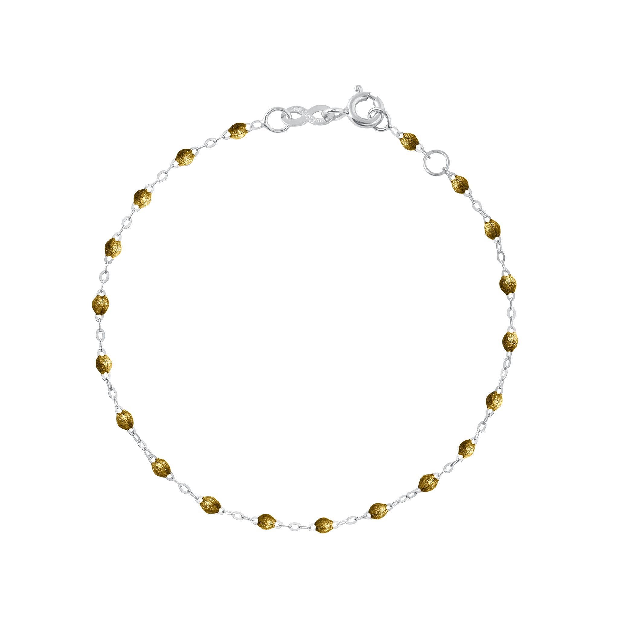 Gigi Clozeau - Bracelet or Classique Gigi, or blanc, 17 cm