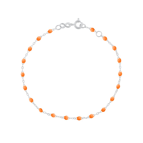 Gigi Clozeau - Bracelet mandarine Classique Gigi, or blanc, 15 cm