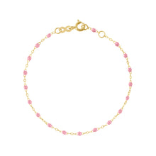 Gigi Clozeau - Bracelet fuchsia Classique Gigi, or jaune, 17 cm