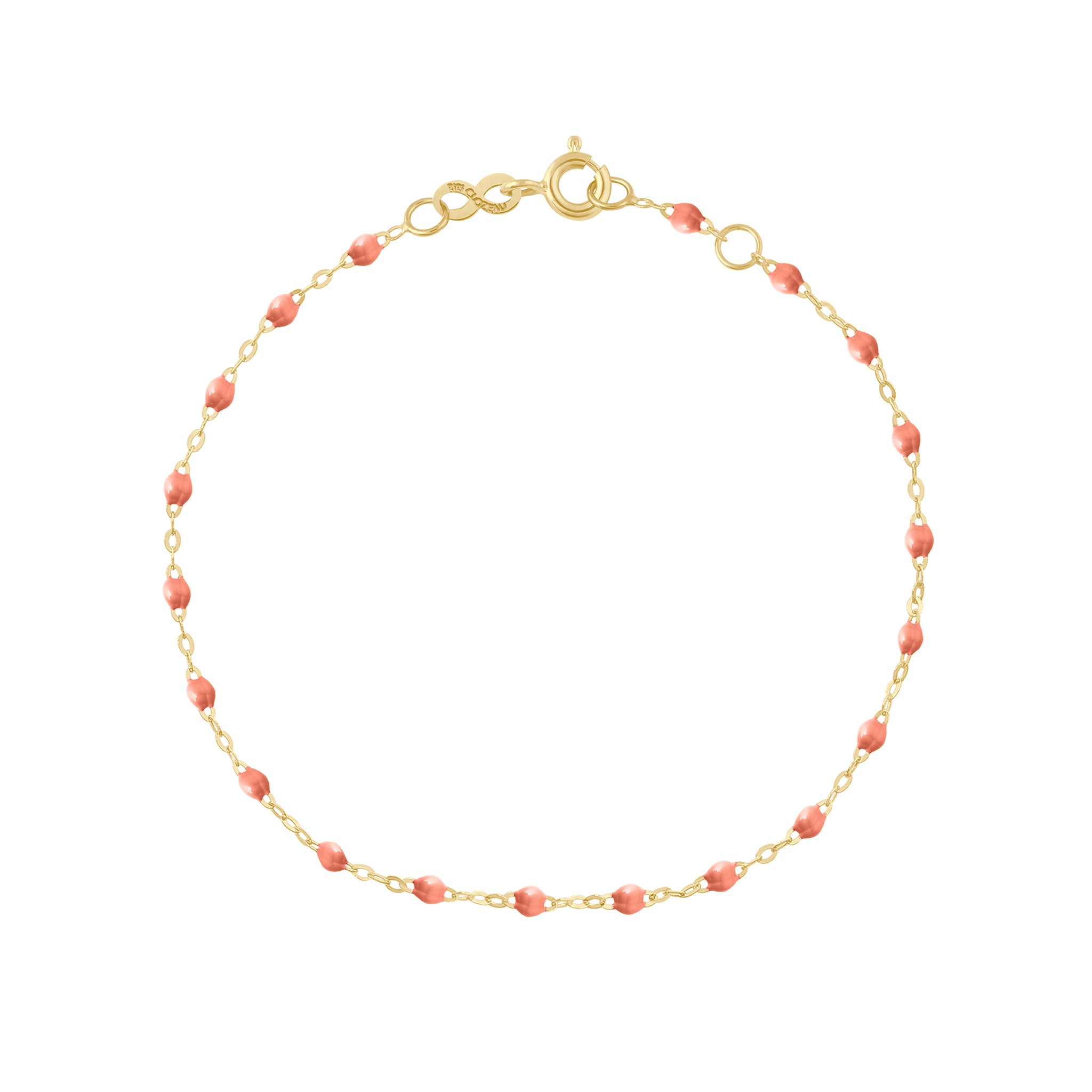 Gigi Clozeau - Bracelet saumon Classique Gigi, or jaune, 15 cm