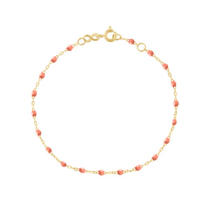 Gigi Clozeau - Bracelet saumon Classique Gigi, or jaune, 15 cm