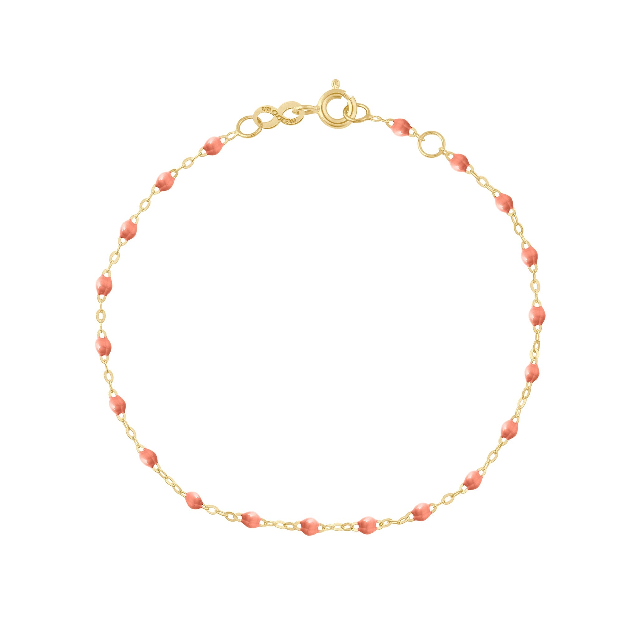 Gigi Clozeau - Bracelet saumon Classique Gigi, or jaune, 19 cm