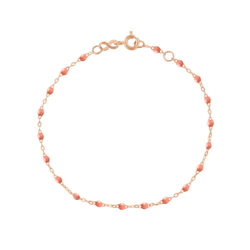 Gigi Clozeau - Bracelet saumon Classique Gigi, or rose, 17 cm