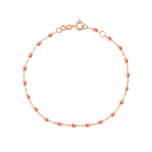 Gigi Clozeau - Bracelet saumon Classique Gigi, or rose, 19 cm